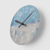 Silver Aura Ronde Klok (Hoek)