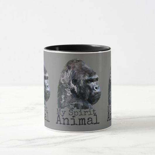 Silver Back Gorilla Spirit Animal Mok (Midden)