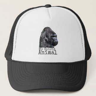 Silver Back Gorilla Spirit Animal Trucker Pet