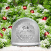 Silver Background And Diamonds Wedding Anniversary (Noël)