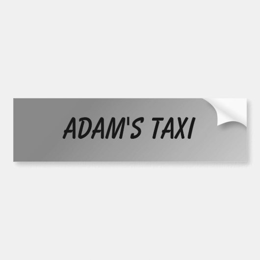 (Silver Background) Bumpersticker (Voorkant)