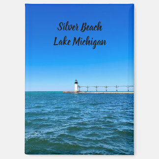 Silver Beach Lighthouse - Lake Michigan Magneet
