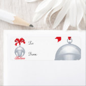 Silver Bell Believe Gift Label Label (Insitu)