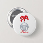 Silver Bell Believe Ronde Button 5,7 Cm (Voorkant /achterkant)