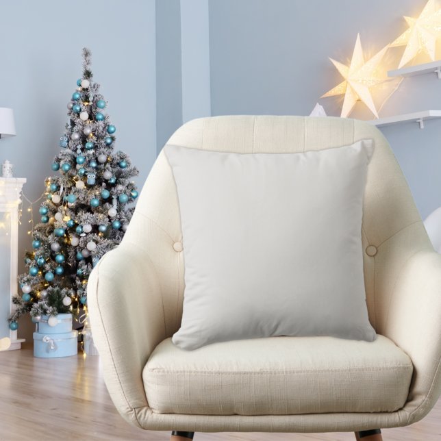 Silver Bells Grey Modern Solid Basic, gekleurd Kussen (Creator heeft geüpload)