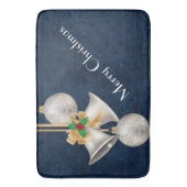 Silver Bells kerstbathmat Badmat (Voorkant Verticaal)