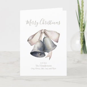 Silver Bells Kerstmis Feestdagen Kaart
