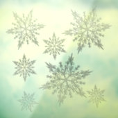 Silver Bells Snowflakes Raamsticker (Vel 3)