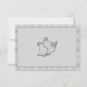 Silver Bells Wedding RSVP Kaartje (Voorkant)