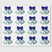Silver Bells Wrapping Paper Cadeaupapier (Vlak)