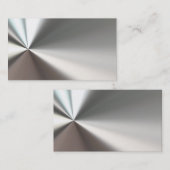 Silver Bent Metal Visitekaartjes (Voorkant / Achterkant)