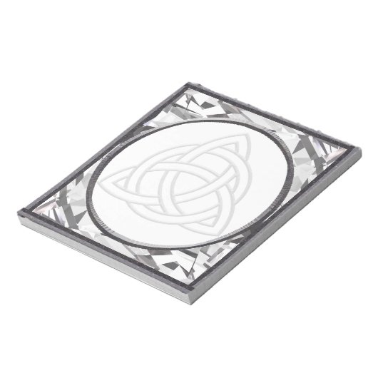 Silver Bevel Triquetra Notitieblok (Gedraaid)