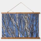 Silver Birch Branches Hangend Wandkleed (Voorkant)