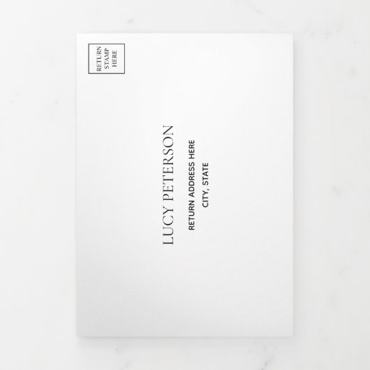 Silver & Black 25th Wedding Jubileum QR Code Drieluik Aankondiging (Cover)