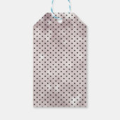 Silver Black Christmas Dreams Typografie Aangepast Cadeaulabel (Achterkant)