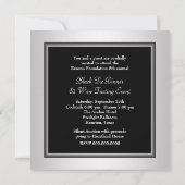 Silver Black Corporate Black Stropdas Fondsenwervi Kaart (Achterkant)