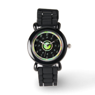 Silver Black Green Watch Horloge