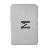 Silver Black Monogram Badmat (Voorkant Verticaal)