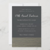 SILVER BLACK SKETCH STRIPTE LINE CORPORATE GEBEURT KAART (Voorkant)