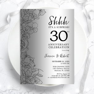 Silver Black Surprise 30e Jubileum Kaart