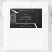 Silver Black Wavy moderne avec Étiquettes de produ (Sac)