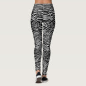 Silver Black Zebra Print Leggings (Achterkant)