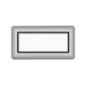 Silver Blank Adresetiketten Etiket (Voorkant)