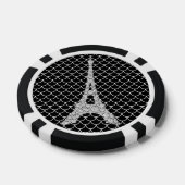 Silver Bling Eiffeltoren Poker Chips (Enkel)