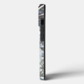 Silver bling glitter douanenaam script Case-Mate iPhone case (Achterkant / Links)