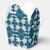 Silver Blue Winding Leaves Bedankdoosjes (Geopend)