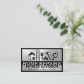 Silver Bord Home Repairs Signage Master Builder Visitekaartje (Staand voorkant)