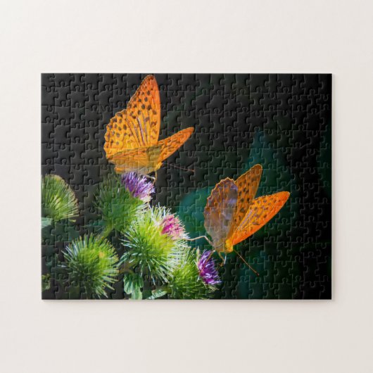Silver Bordered Fritillary Butterfly. Legpuzzel (Horizontaal)