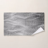 Silver Borhed Metal Abstract Bad Handdoek (Handdoek)