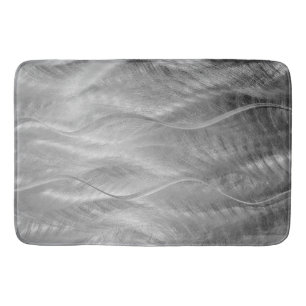 Silver Borhed Metal Abstract Badmat