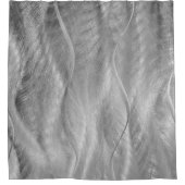 Silver Borhed Metal Abstract Douchegordijn (Voorkant)