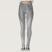 Silver Borhed Metal Abstract Leggings (Voorkant)