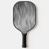 Silver Borhed Metal Abstract Pickleball Paddle (Achterkant)
