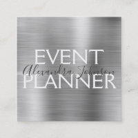 Silver Borhed Metal Event Planner