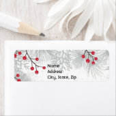 Silver boughs en berries Label (Insitu)