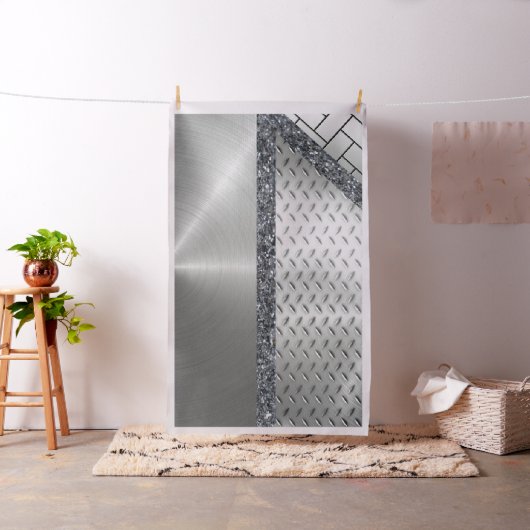 Silver Brick Fabric Stof (Voorbeeld)