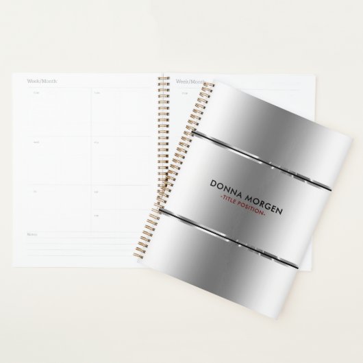 Silver brillant et rayures noires (Devant avec enveloppe)