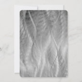 Silver Brushed Metal Abstract verjaardagsfeestje Kaart (Achterkant)