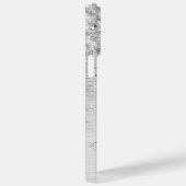 Silver Brushed Metal Glitter Monogram Name Case-Mate iPhone Case (Achterkant / Rechts)