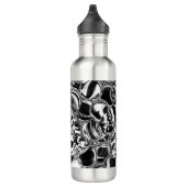 Silver bubbles with glass or metal tone waterfles (Rechts)