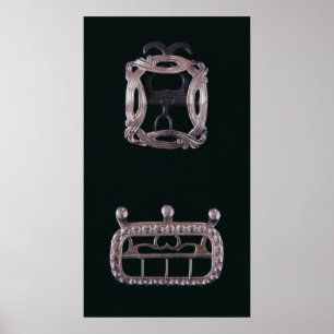 Silver buckles, Engels, eind 18e eeuw Poster