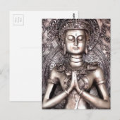 Silver Buddha Briefkaart (Voorkant / Achterkant)