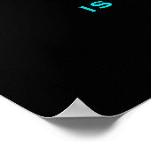 Silver Buddha Head-standbeeld met Inspirerend prij Poster (Hoek)