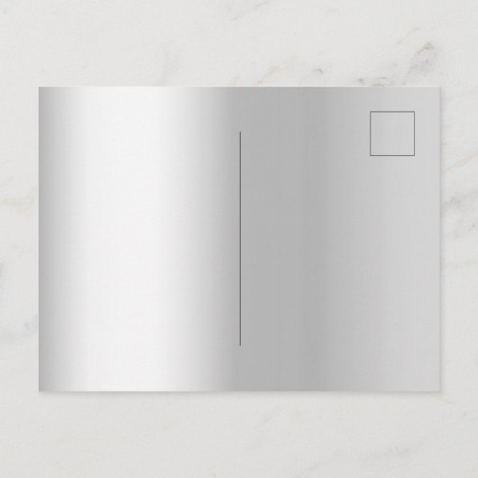 Silver burgundy florals elegant bruiloft uitnodiging briefkaart (Achterkant)