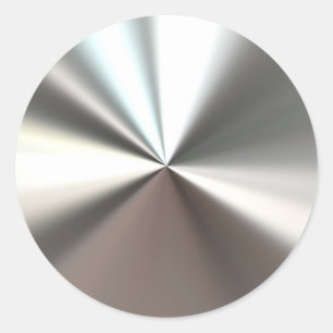 Silver Burst Ronde Sticker