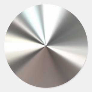 Silver Burst-Stickers Ronde Sticker